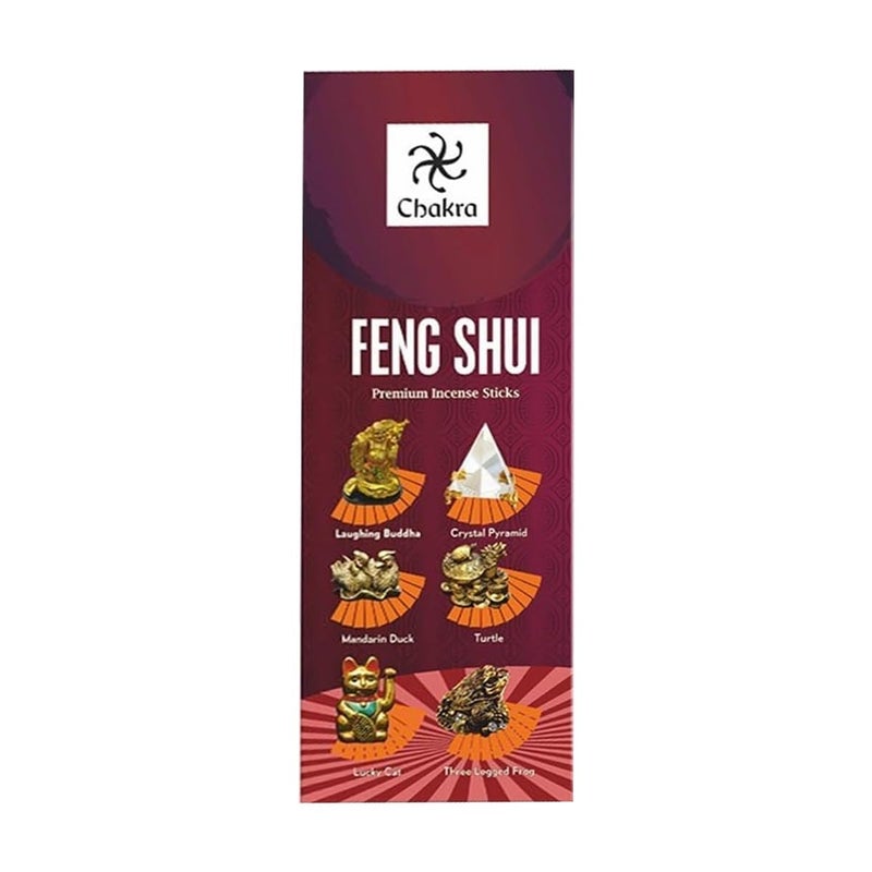 Chakra Feng Shui Premium Incense Sticks | Attract Money & Good Luck | Crystal Pyramid & Laughing Buddha | 120 Sticks I Perfect for Home, Meditation & Aromatherapy - Image 1